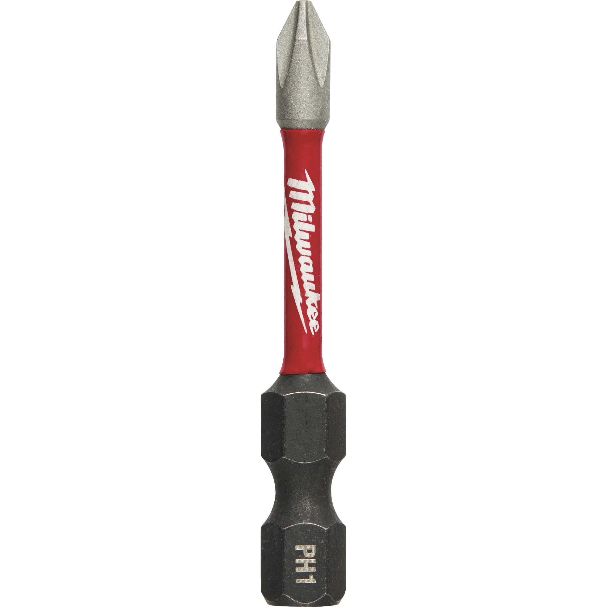 Milwaukee Shockwave 2in. Power Bit, Phillips #1, Model# 48-32-4461